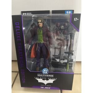 McFarlene DC Multiverse Joker Dark Knight Trilogy. Figure NIB